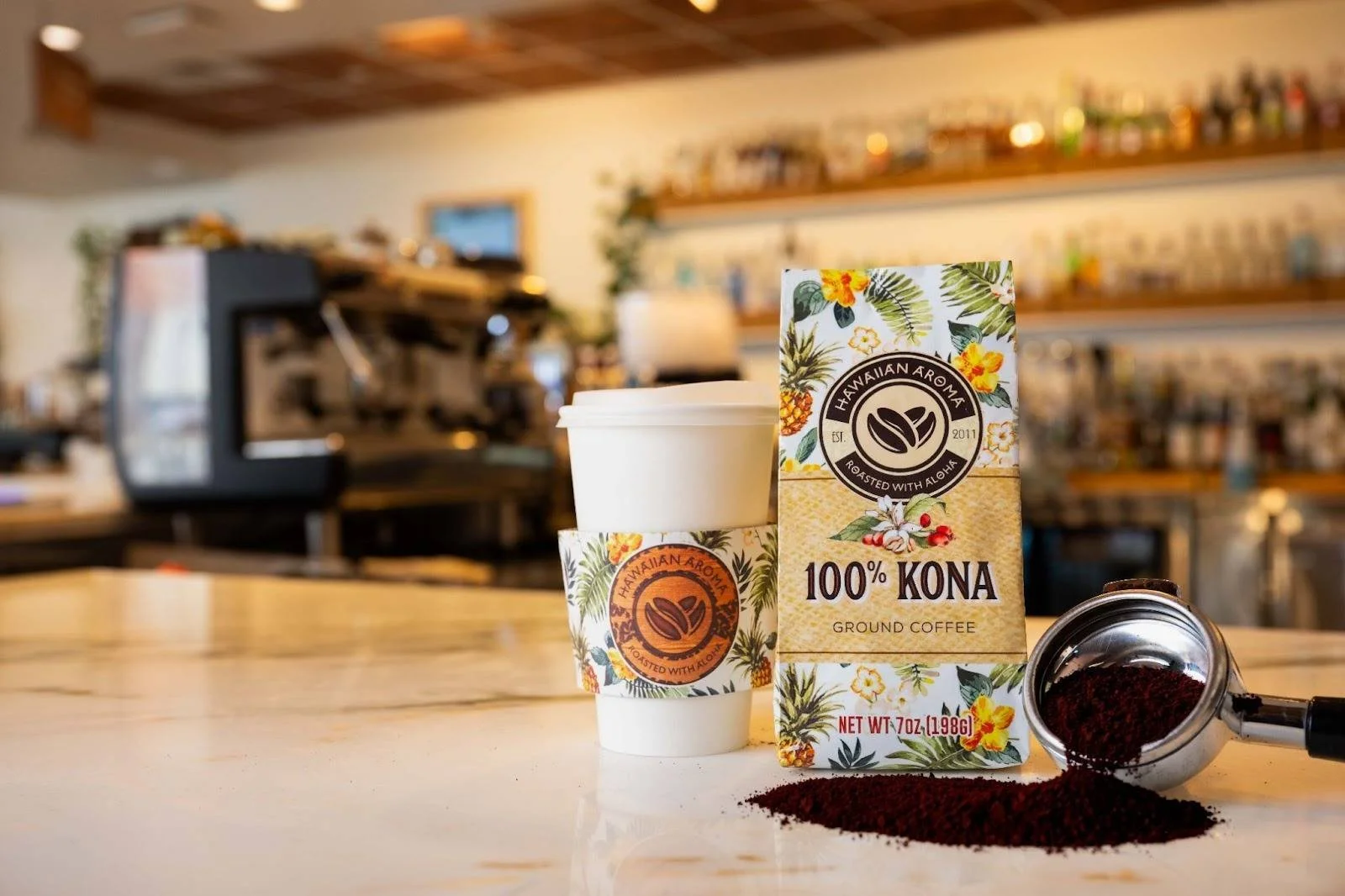 100% Kona Coffee (Ground) | Traditional Italian Roast